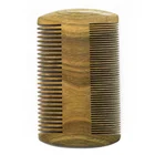 Wholesale Custom Green Sandalwood Wide Tooth Lice Travel Wooden Beard Grooming Comb