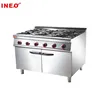 Industrial Commercial Restaurant Stainless Steel 6 Burner With Cabinet Gas Stove Range