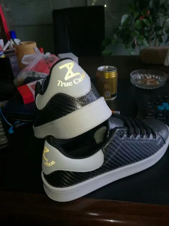 2016 spring and summer fashion men and women flat shoes carbon fiber Japanese Korean sports shoes breathable carbon fiber black