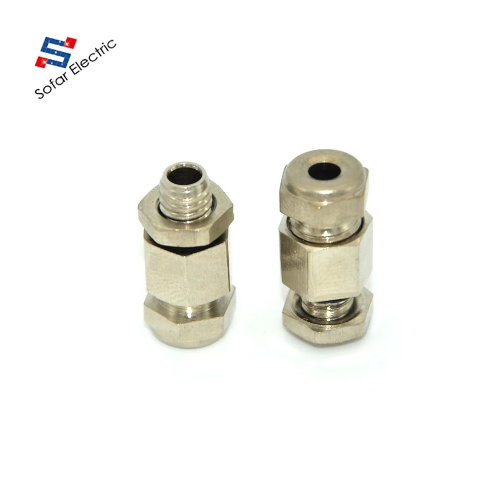 CE IP68 Mini Small Size M6 Metal Brass Cable Glands Cord Grip