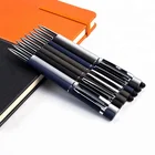 Small order wholesale slim soft touch screen tablet stylus twist metal ball point pens with custom logo