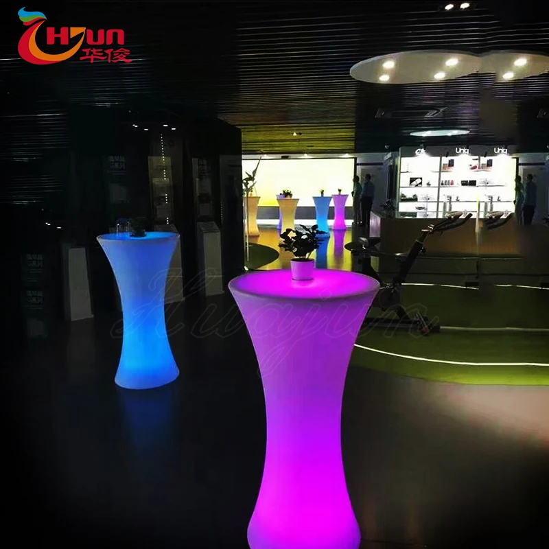 LED furniture illuminate 16 color changing led bar table with remote control