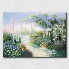 High quality painting of beautiful scenery canvas prints in calligraphy