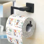 Alise Toilet Paper Roll Holder Wall Mounted, Modern Square Design, Stainless Steel Matte Black, GK8003-B