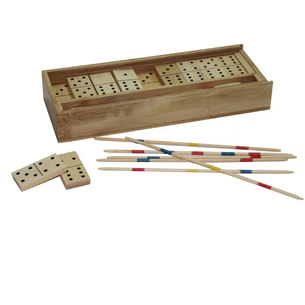 2 In 1 Bamboo Mikado Domino Game Set Buy Mikado Domino Game Bamboo