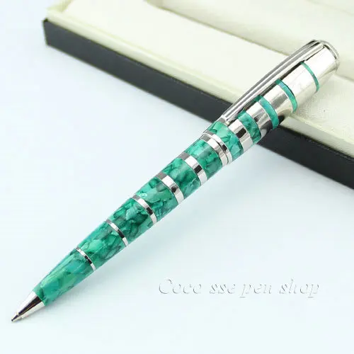 1pcs/lot New arrival stainless steel rod rotating metal ballpoint pen commercial ballpoint pen gift stationery free shipping
