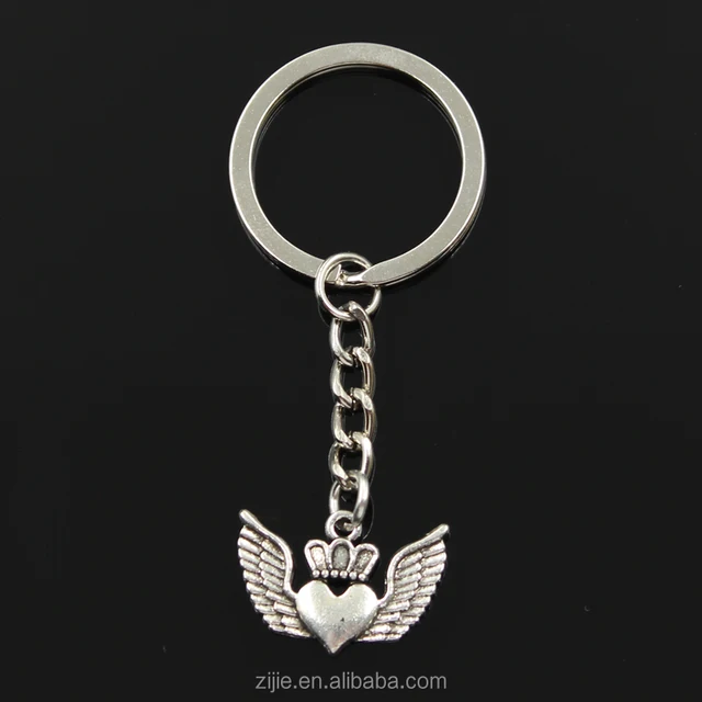 pendants diy men jewelry car key chain 30mm ring holder souvenir