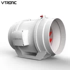 New High Efficiency AC 8 inch Wall Mounted 200mm Duct in Line Exhaust Fan