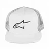 Custom Made Simple Embroidery Logo White snapback Trucker Mesh Caps Hats