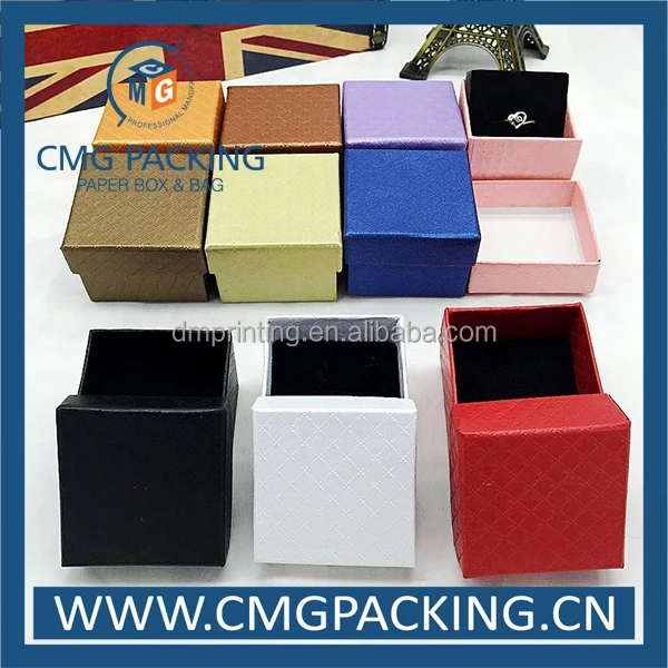 velvet paper earrings/ring gift packaging jewelry box