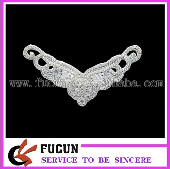 wholesale crystal rhinestone lace trim for bridal /kids clothing rhinestone appliques.jpg
