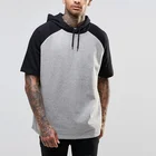 Bangladesh Streetwear Short Sleeve Blank Raglan Men Hoodie