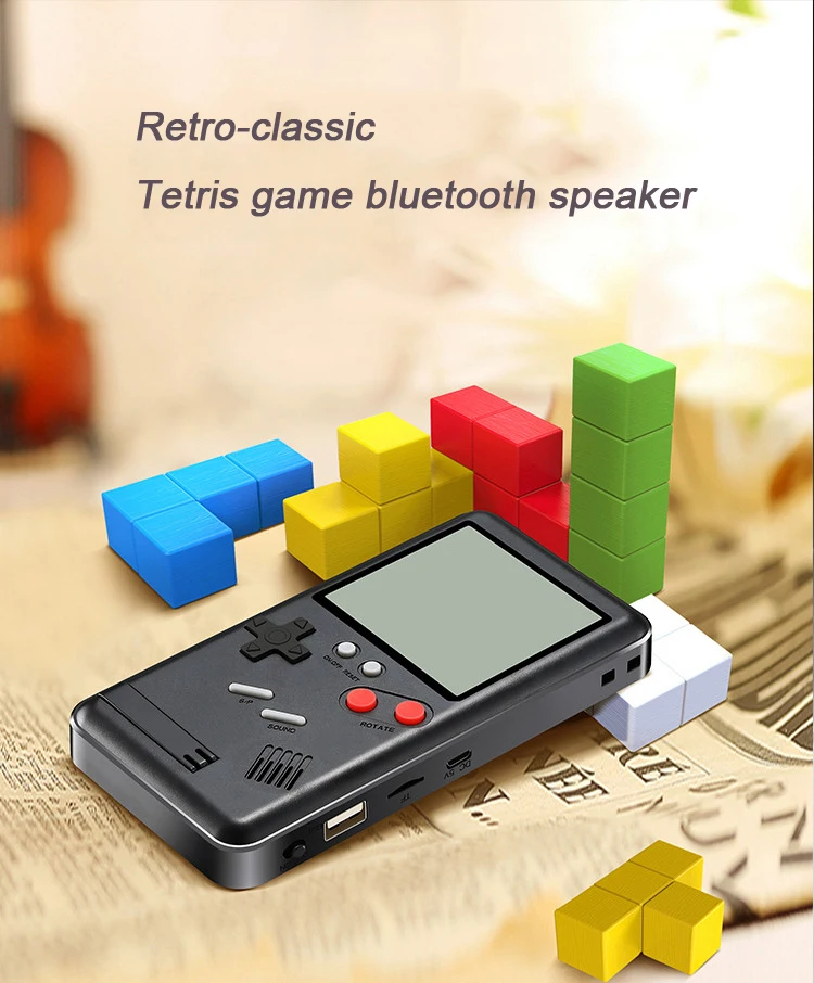 Multi-Function Games Bluetooth Speaker Proolin CP09 Retro-Classic ,Tetris Games Speaker - ANKUX.COM