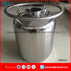 ASME 50lb stainless steel solvent tanks ss304 with jacket closed loop system