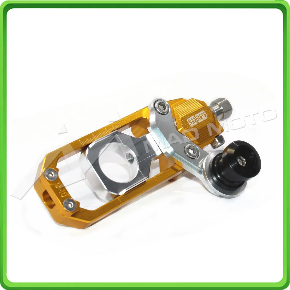 Chain Tensioner Adjuster with bobbins for HONDA CBR 1000 RR CBR1000RR 2008 2009 2010 2011 2012 2013 2014 2015 2016 Gold&Silver (7)