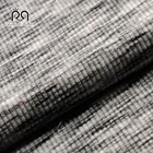 New arrival 88%poly 8%rayon 4%spandex luxury customized rib knitted striped fabric
