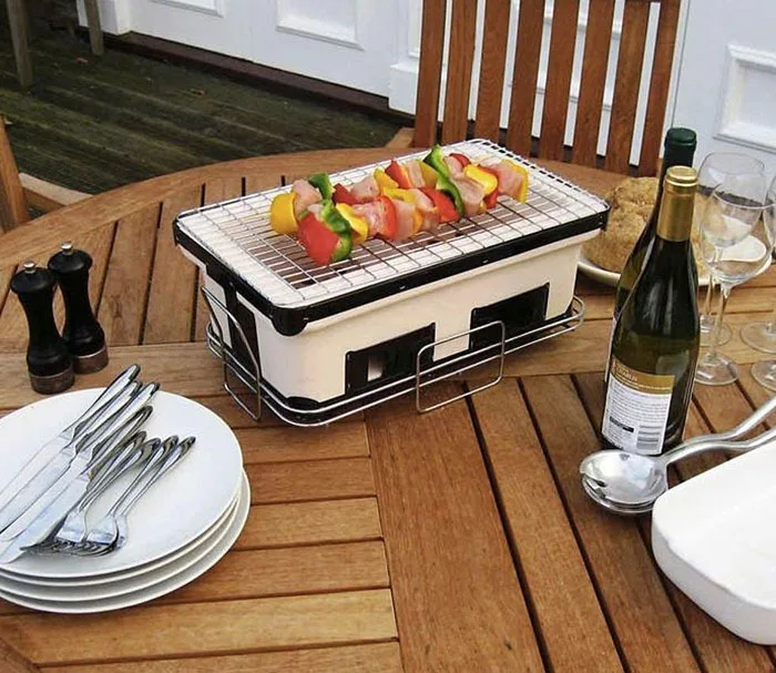 Japanese Style Hotspot Rectangle Charcoal Bbq Barbecue Grills For