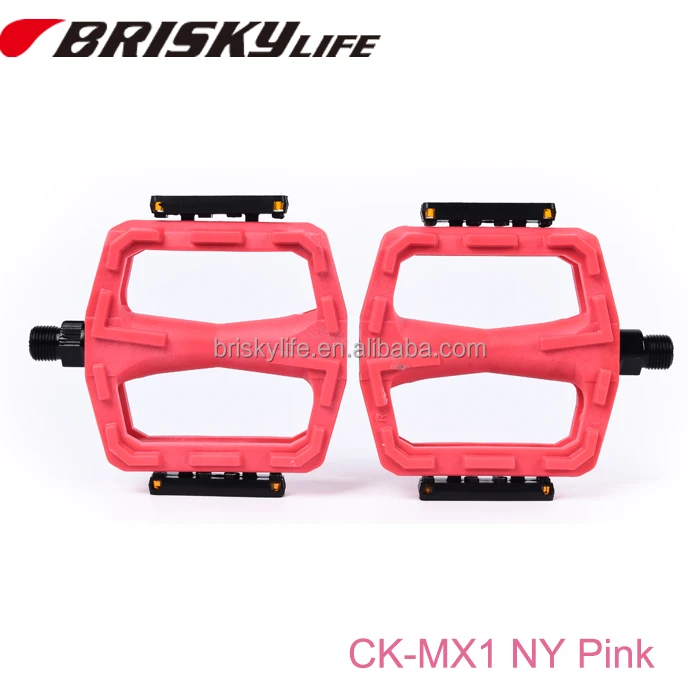 pink bicycle pedals