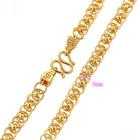 42287 xuping Hot Sale Men's 24K Gold Plated Copper Brass Beaded Chain Necklace Jewelry with Dragon Head