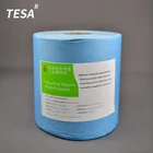 Blue Cellulose Sponge Cloth Woodpulp Jumbo Roll Industrial Cleaning Wiper Roll