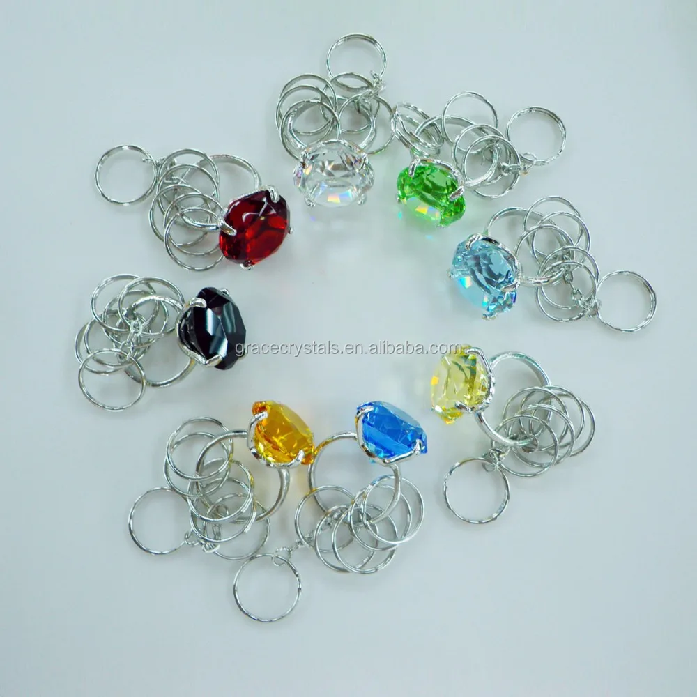 gifts & crafts  crystals  crystal key chain  round crystal key