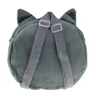 Plush Cat Face Round Lightweight School Bag Kids 3d Backpack