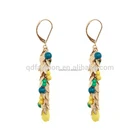 Leaf long ethnic traditional women party jewelry earring