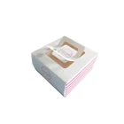 Custom printing colorful paper take away party treat cake boxes