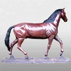 Metal crafts home decoration antique brass horse statue