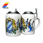 Different sizes custom antique german beer mugs 750ml for arts gift creative cup
