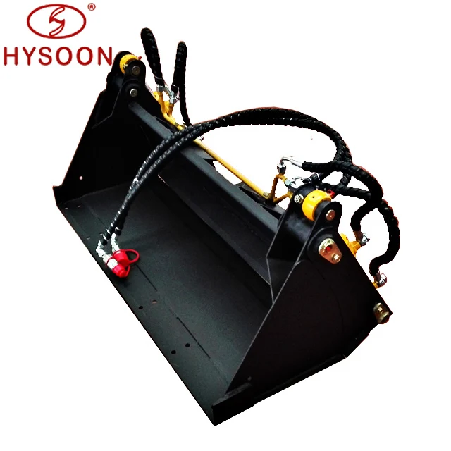 Hydraulic 4 in 1 bucket for skid steer mini loader.jpg