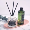 Newest home ceramic fragrance reed diffuser with rattan wooden sticks