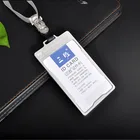 High quality name badge holder,multiple id card working card clear id badge holder