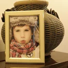 Gold Picture Frame Border Handcraft Children Photo Frame