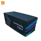 Trade show logo printed table throw