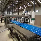 FRP color gel coat wavy sheet production line machine