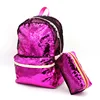 Trendy female glitter sequin backpack girls school bags