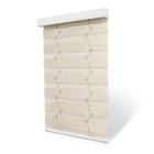 Custom cut to size horizontal window shade bind zebra roller blinds