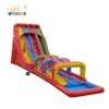 20' tall giant rainbow inflatable water slide with double lane slip n slide, triple lane water slide, inflatable water slide