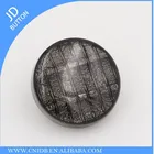 high quality fancy metal snap button for clothes black nickel color 17mm