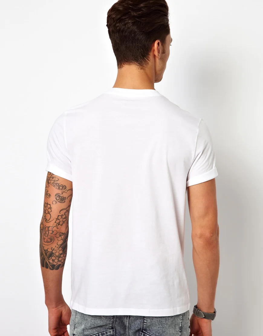 white plain t shirt for men