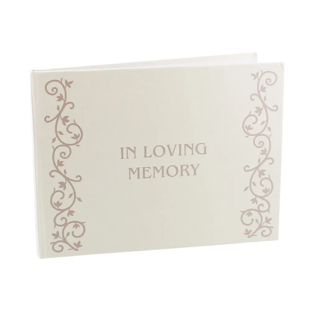 In Loving Memory Remembrance Funeral Book Of Condolence Bereavement Guest Photo