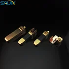 China factory british standard BS electrical switch plug brass 3 pins 13A square plug pins