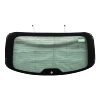 Rear windshield in safety quality green color has hole under the glass and the glass with heating line and antenna