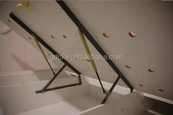 custom high quality steel door lid stays heavy duty 60n 80n cross reference gas spring for wall bed