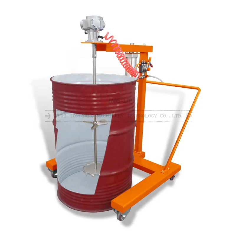 200l Mobile Pneumatic Drum Mixer Buy Pneumatic Drum Mixer,Mobile Drum
