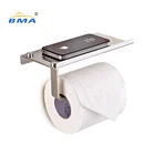 Wholesale Bathroom accessories Towel Rack stainless steel Glass Wall Mounted Roll Tissue toilet paper holder