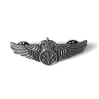 Custom crew wing lapel pin badge reel with low minimum orders