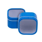ODM service 4 OZ 8 OZ tobacco square tin box with window