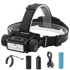 Rotating lamp body design waterproof wear resistant rechargeable led headlight 600lm headlamp